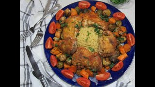 Pui cu legume coapte si couscous [upl. by Salamone410]