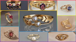 latest light 22k gold ladies rings design 2024  beautifull gold ring design gold rings for women [upl. by Cul]