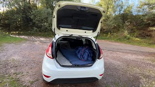 Convert any Hatchback Car to a Practical Micro Camper in Less than 10 Minutes without Making a Mess [upl. by Tolkan]