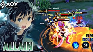 AOV  ALLAINKIRITO GAMEPLAY  BUFFED NEW PATCH  ARENA OF VALOR LIÊNQUÂNMOBILE ROV COT [upl. by Dearman40]