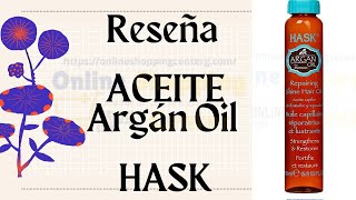 ✅ACEITE REPARADOR ARGAN OIL HASK USO [upl. by Dloraj]