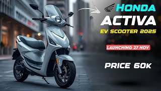 HONDA ACTIVA ELECTRIC SCOOTER 🛵 LAUNCHED with 400KM range 😲 [upl. by Didier]