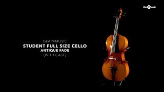 Student Full Size Cello with Case Antique Fade by Gear4music  Gear4music [upl. by Enilauqcaj810]