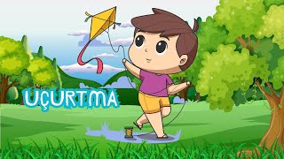 Uç Uç Uçurtma cocuksarkilari bebeksarkilari nurseryrhymes childrensongs babysongs animation [upl. by Rimhsak]