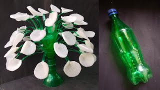 DIY Recycle Waste Plastic BottlesNew Design Foam GuldastaBest out of Waste Plastic Bottles [upl. by Catrina144]