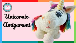 🦄UNICORNIO AMIGURUMI🦄 CROCHET FÁCIL🦄🦄 [upl. by Cliffes]