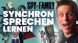 SYNCHRONSPRECHEN LERNEN mit quotSpy Familyquot synchronsprecher fandub spyxfamily anime svenplate [upl. by Fabria]