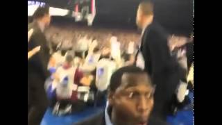 Security guards perfect reaction to Villanovas Buzzer beater  NCAA FINALS 2016 [upl. by Adiaj]