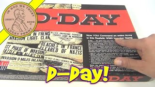 How TO Play The Game DDay War Gaming Board Game  1977 TAHC Games [upl. by Annait965]