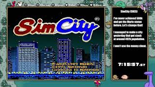 SimCity SNES Megalopolis 500k Population No Infinite Money Cheat [upl. by Asikal]