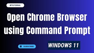 how to open chrome browser using command prompt windows 1011 [upl. by Egwan865]