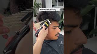 Bro has mad LICE 😭 barber hairstyle taperfade [upl. by Neela]