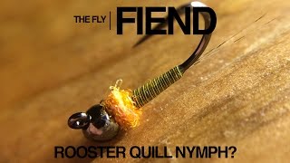 Rooster Quill Euro Nymph Fly Tying Tutorial  The Fly Fiend [upl. by Cathey]