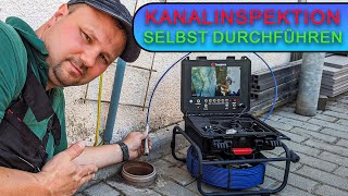 Hausanschluss Kanal verstopft Kanalinspektion selber durchführen so gehts 💡😮👍 [upl. by Kitarp512]