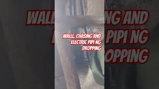 Wall chasing and electric pipe dropping [upl. by Adelia]