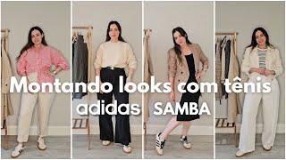 Montando Looks com tênis Adidas Samba  Adidas Samba Sand strata [upl. by Nohsed]