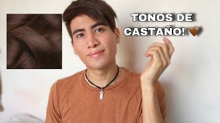 CABELLO CASTAÑO ¿Como es cada tono ♥️ Ivii Carranz [upl. by Esened]