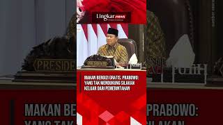 Makan Bergizi Gratis Prabowo Yang Tak Mendukung Silakan Keluar dari Pemerintahan [upl. by Iggam]