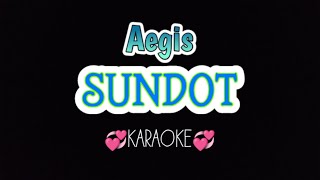 SUNDOT  karaoke Aegis  Opm tagalog song karaoke [upl. by Lleznod90]