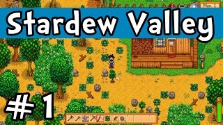 Stardew Valley E01 quotGetting Startedquot Gameplay Playthrough 1080p [upl. by Adlai697]