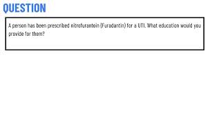 A person has been prescribed nitrofurantoin Furadantin for a UTI [upl. by Blinny]