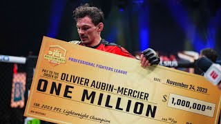 Olivier AubinMercier Post Fight Interview  2023 PFL Championship [upl. by Sylram1]