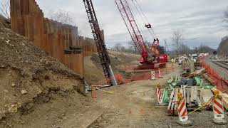 Manitowoc 222 Pile Driving [upl. by Womack842]