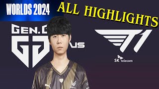 Lehends Highlights  GENG vs T1 Semi Finals  Worlds 2024 Playoffs [upl. by Iinde]