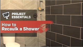 How To Recaulk A Shower [upl. by Braden]