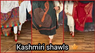 Kashmiri shawl design 🍁kalamkari shawl 😍  sozni shawal 🌺 [upl. by Nnaegroeg]