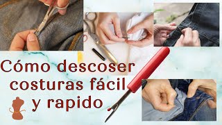 Cómo descoser costuras fácil y rápido [upl. by Eeuqram]