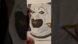 Terrifier 3 Art the Clown art viral artshort shorts viralart viralshorts painting shortvideo [upl. by Maire723]