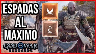 God of War Ragnarok  LLAMA DEL CAOS 123456789  MEJORA AL MAXIMO LAS ESPADAS DEL CAOS [upl. by Chivers]