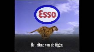 Oude reclame  Esso tankstation Het ritme van de tijger 1993 [upl. by Berglund750]