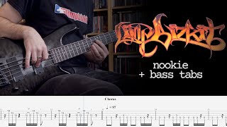 Limp Bizkit  Nookie  Bass Cover  tabs [upl. by Dlonra]