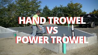 Finishing Concrete by Hand or with a Power Trowel Whats Easier [upl. by Notlef]