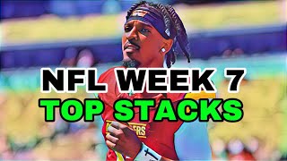 Which NFL DFS Stacks Reign Supreme in Week 7 [upl. by Icyak]