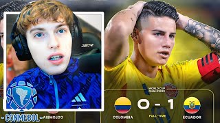 DAVOO XENEIZE REACCIONA Y OPINA DE COLOMBIA 0 ECUADOR 1  COLOMBIA PIERDE LA ESPERANZA [upl. by Kieryt]