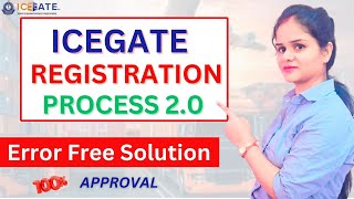 ICEGATE Registration Process  How to register in ICEGATE portal for Custom Clearance exim [upl. by Callista]