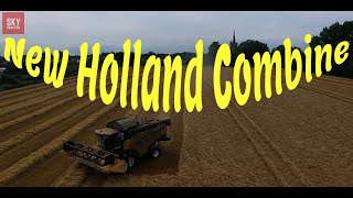 Witness the POWER of New Holland Combine Harvesters in Action From The AIR [upl. by Whit]