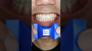 Praline Edelnugat Ritter SPORT Cubes Classic Chocolate ASMR 🤮🤷🤤 [upl. by Atnohsal]