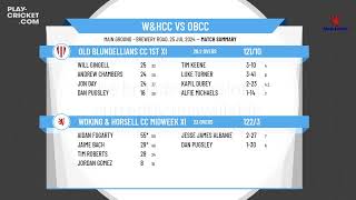 Woking amp Horsell CC Midweek XI v Old Blundellians CC 1st XI [upl. by Solakcin]