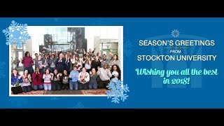 Seasons Greetings from Stockton University  2017 [upl. by Anitahs]