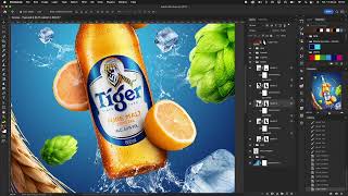 Criando splashes  Cerveja Tiger 26 [upl. by Firahs528]