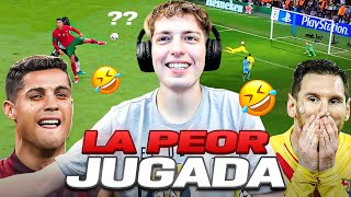 LA PEOR JUGADA DE CADA ESTRELLA DEL FUTBOL MESSI CR7 MBAPPE  INCREIBLE [upl. by Nodnyl]