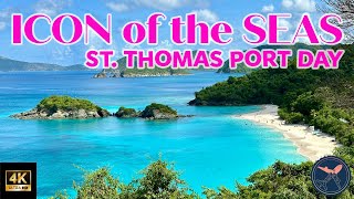 Icon of the Seas  St Thomas Port Day Our Excursion and More  Royal Caribbean [upl. by Auqinaj]