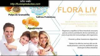 FLORA LIV Productos Fuxion 💛 con probioticos ayuda a mejorar flora intestinal gastritis y ulceras [upl. by Nuajed]