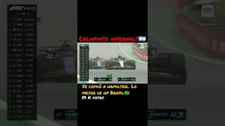 colapinto vs Hamilton antes del choque brasilgp formula1 F1 argentina [upl. by Sessilu]