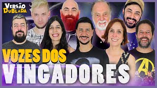 VINGADORES amp THANOS  Encontro de Dubladores [upl. by Harden12]