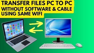 How to Transfer Files Between PCsLaptops Wirelessly  Windows 11 amp 10  No USB Stick or LAN Needed [upl. by Padriac]